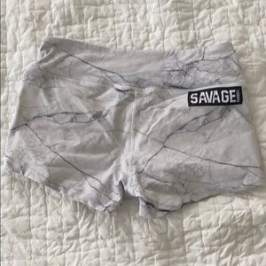 Savage barbell shorts marble